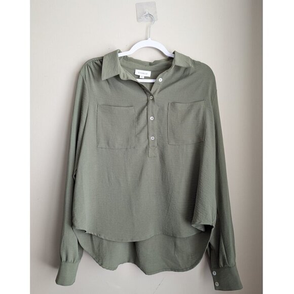 Evereve Textured Popover Shirt - Picture 3 of 7